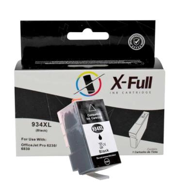 Imagem de Cartucho de Tinta Compatível para 934xl 935xl Marca X-Full para Impressora 6230 6830 (Preto, 50 ml)