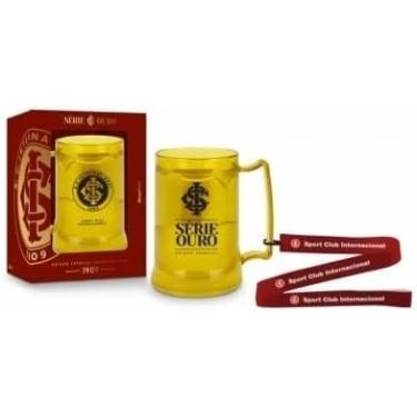 Imagem de Caneca de Gel C/Cordao do Internacional - Série Ouro