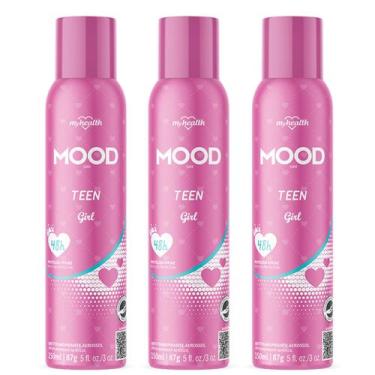 Imagem de Kit 3 Desodorante Teen Girl Mood Care 150Ml - My Health - My Healty