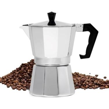 Imagem de Cafeteira Aluminio Italiana Café Expresso Sem Filtro - ZEM