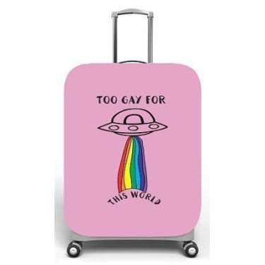 Imagem de Capa para mala de viagem M, medidas max C40x A59 x P27cm Estampa Nave 