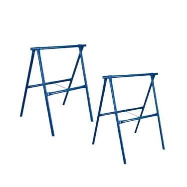 Imagem de kit 2 Cavaletes de ferro comum dobrável 60cm x 80cm - Cavaletes Neide