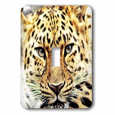 Imagem de 3dRose lsp_218210_1"Interruptor de botão único imagem popular leopardo