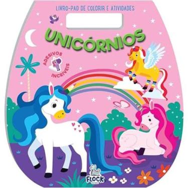 Imagem de Livro-pad de colorir e atividades - Unicórnios