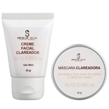 Imagem de Kit Creme Hidratante Clareador + Mascara De Argila - Emporium Solini
