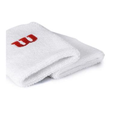Imagem de Munhequeira Wilson Grande Com 02 Unidades, Branco, Vermelho