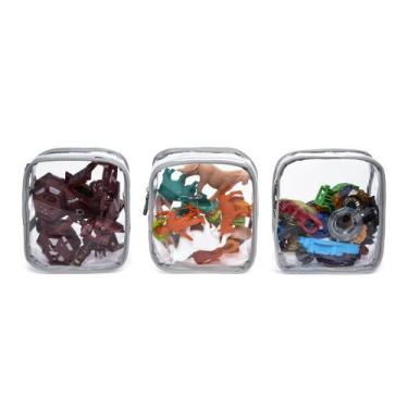 Imagem de Trio Mini Box de Organizadores de Brinquedos - Momis Petit, Cinza