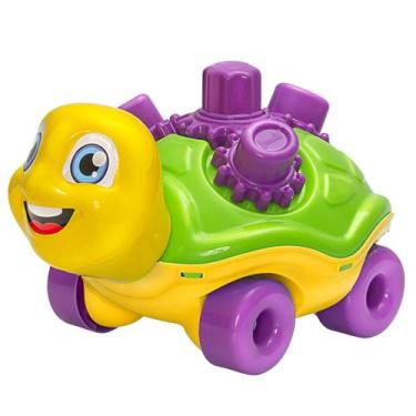 Imagem de Tartaruga Didática Zupi Engrenagens Crec Crec - Jp Brink, Amarelo