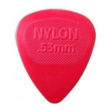 Imagem de Palheta Nylon Midi 0,53 mm Vermelha Dunlop