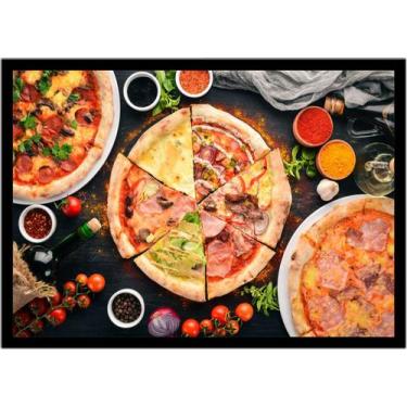 Imagem de Quadro Decorativo Gourmet Pizza Pizzarias Lanchonetes Padarias Cozinha