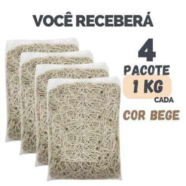 Imagem de Kit Elástico Ou Borrachinha Para Dinheiro Escritório Embalagem - Escol