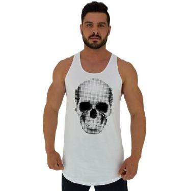 Imagem de Regata Longline Estampada Masculina MXD Conceito Caveira Pontilhada, B