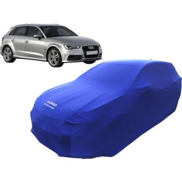 Imagem de Capa De Tecido Para Carro Audi A3 Sportback Lycra Helanca - Mz, Azul