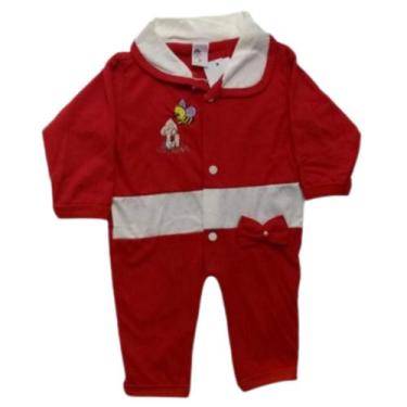 Imagem de Macacão de bebê menina Comprido - Laço - Duda Baby Shop