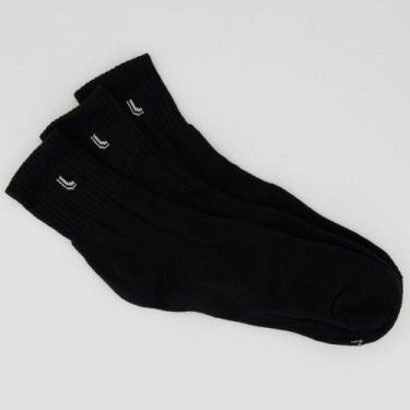 Imagem de Kit Meia Lupo Cano Médio Freedom 3 Pares Preta, 37-40