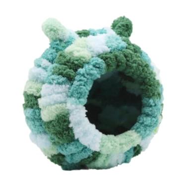 Imagem de Nishiyuenyi de Pássaro Cama Caverna de Pássaro Bonito Inverno Lavável Macio Pássaro Esconderijo Cabana Rede de Pássaro para Pássaro Azul Araras Periquitos, H