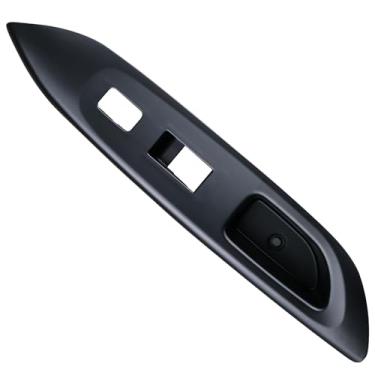 Imagem de Osompar Interruptor de janela de porta moldura frontal lado direito preto compatível com Toyota Yaris 4D 2007-2010 Sedan painel de controle de janela painel base do apoio de braço