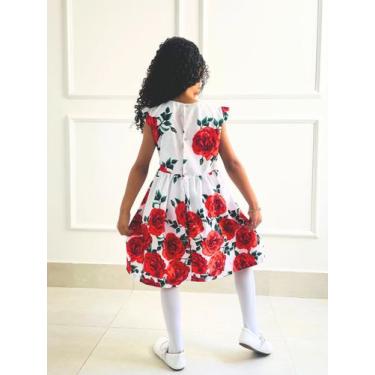Imagem de Vestido Infantil Floral Festas Casual Menina Princesa - JUJUBA KIDS, 4