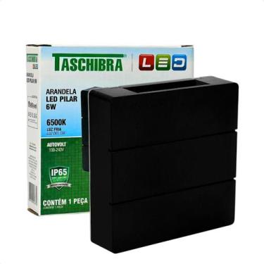 Imagem de Arandela Led Taschibra Pilar Slim IP65 6500K Bivolt, Preto