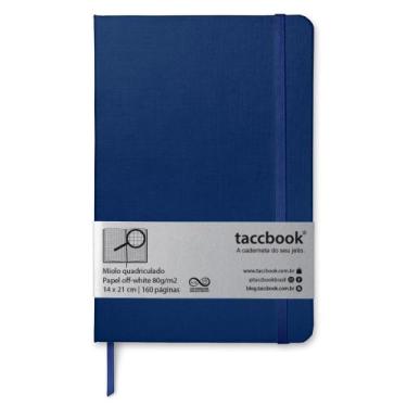 Imagem de Caderno Quadriculado taccbook Azul naval 14x21 Ríg.