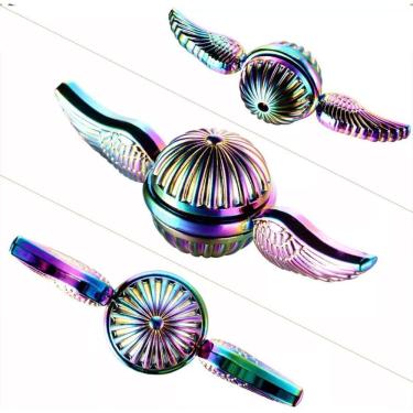 Imagem de Hand Spinner Giroscópio Dedo Metal Magic Wing Multicolor