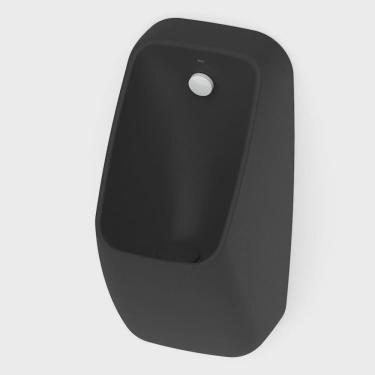 Imagem de Kit com 3 Mictório Rimless com Entrada Traseira Proton Square Roca Matte Black