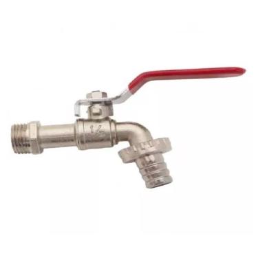 Imagem de Torneira 1/2 Jardim Quintal Com Bico aço para mangueira