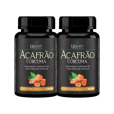 Imagem de Kit C2 Açafrão e Cúrcuma Suplemento Para Imunidade - Bioklein