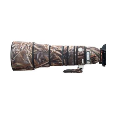 Imagem de Capa de lente para Sony FE 400-800 mm F/6,3-8 G OSS camuflagem capa de proteção para lente de câmera (cor #camuflagem de grama murcha - à prova d'água) capa de chuva
