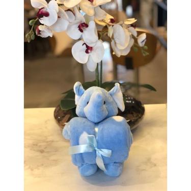 Imagem de Kit Baby Manta/Bichinho Pelucia Microfibra.Elefante
