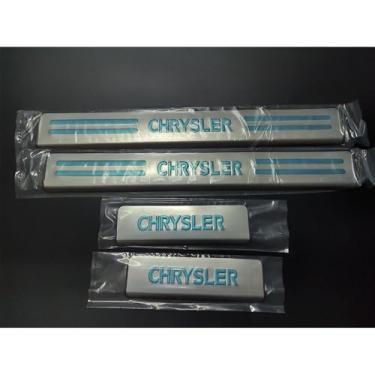 Imagem de 4 Peças Guarnição de Soleira de Porta de Carro para Chrysler 300 300C 2011-2015, Protetor de soleira de porta de carro soleira de porta protetor de entrada guarnição