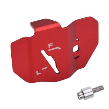 Imagem de LEDISHUN Motocicleta para Dax125 Monkey125 Bomba de Freio Traseiro Tanque de Fluido Copo de Óleo Protetor de Tampa do Reservatório (para Veículo Honda) (Vermelho)