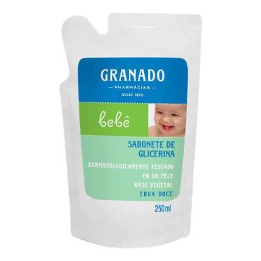 Imagem de Sabonete líquido granado glicerina bebê erva-doce com 250ml refil - CA