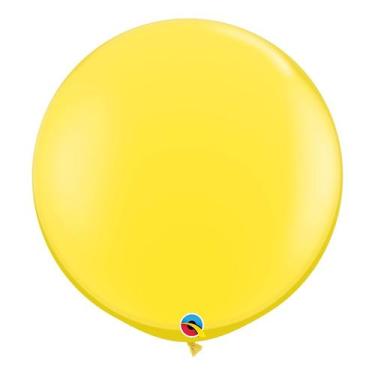 Imagem de Balão Gigante de Festa em Látex 3ft (90 cm) - Yellow (Amarelo) - 2 Uni