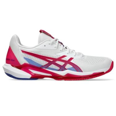 Imagem de ASICS Tênis feminino Solution Speed FlyteFoam 3, Branco/rosa brilhante, 35