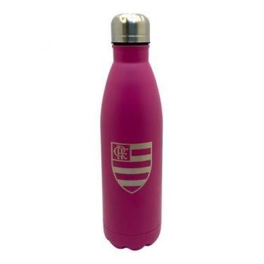 Imagem de Garrafa Cantil Inox Flamengo Rosa 750 ML - 4300 - MILENO