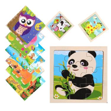 Imagem de Puzzles de madeira MAISHEKE Animal Theme 135 peças para crianças de 4 a 8 anos