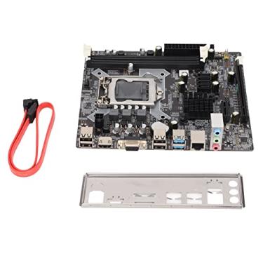 Imagem de Placa-mãe para jogos DDR3 Intel H81 Placa mãe de computador LGA 1150 para Intel Core 4/5 gerações, canal DDR3, VGA/DVI/HDML/RJ45