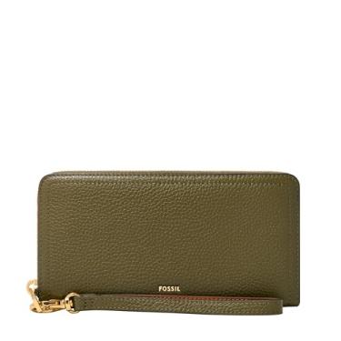Imagem de Fossil Logan Carteira clutch com zíper, verde-oliva