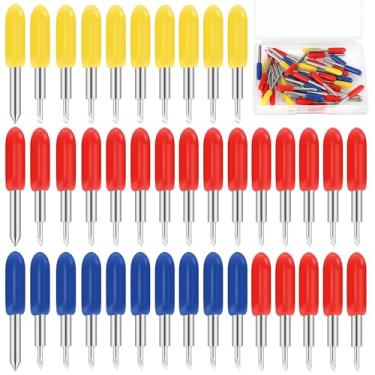 Imagem de Lâminas de substituição Luxiv 40 peças: 20P 45°, 10P 30° e 10P 60° para Cricut Explore Air 2