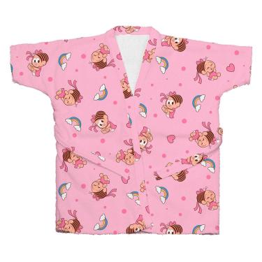 Imagem de Roupão de Banho Infantil Atoalhado Turma da Mônica Baby