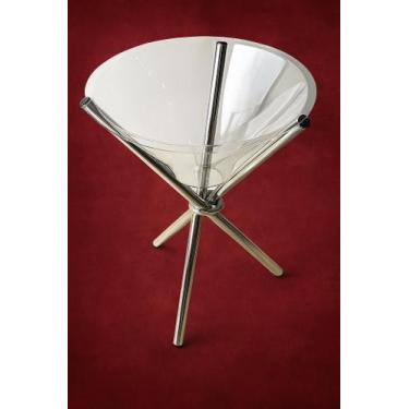 Imagem de Kit 2 Champanheira Acrílico Tripé Pés Em Alumínio - Luxo e Economia - 