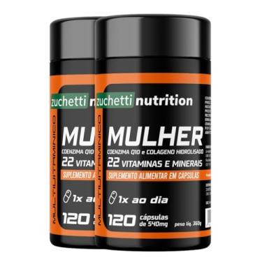 Imagem de Kit 2 Multivitaminico para Mulher 240 Capsulas Longa Duração 4 Meses Vitamina az Polivitaminico