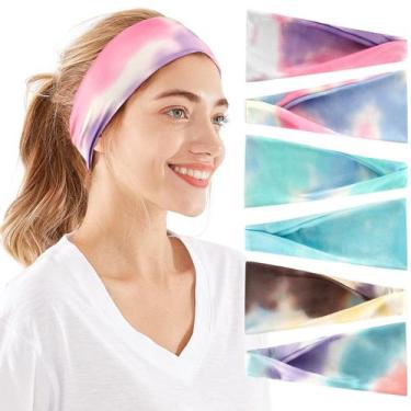 Imagem de Bandanas OFFTESTY para cabelos femininos, pacote com 6