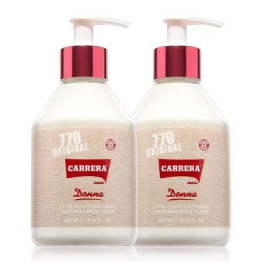 Imagem de Loção corporal perfumada Carrera Jeans 770 Original 300mL x2