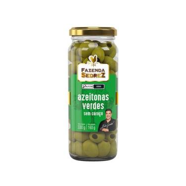 Imagem de Azeitonas Verdes Sem Caroço 330g/160g - Vd. Fazenda Sedrez