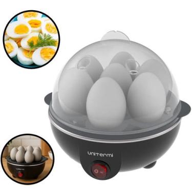 Imagem de Cozedor De Ovos Portátil Elétrico Automático A Vapor 7 Ovos Unitermi, 
