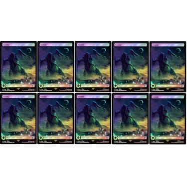 Imagem de 10x Magic The Gathering Final Fantasy Surge FOIL Full Art Lands - MTG - (Swamp #574 (Surge Foil))