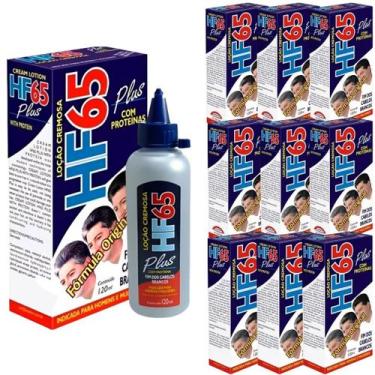 Imagem de Kit 10 Loção Restauradora HF65 Plus Tonalizante Capilar Unissex Cremos