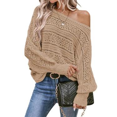 Imagem de Suéteres EVALESS Fall Fashion 2025 femininos de grandes dimensões tric